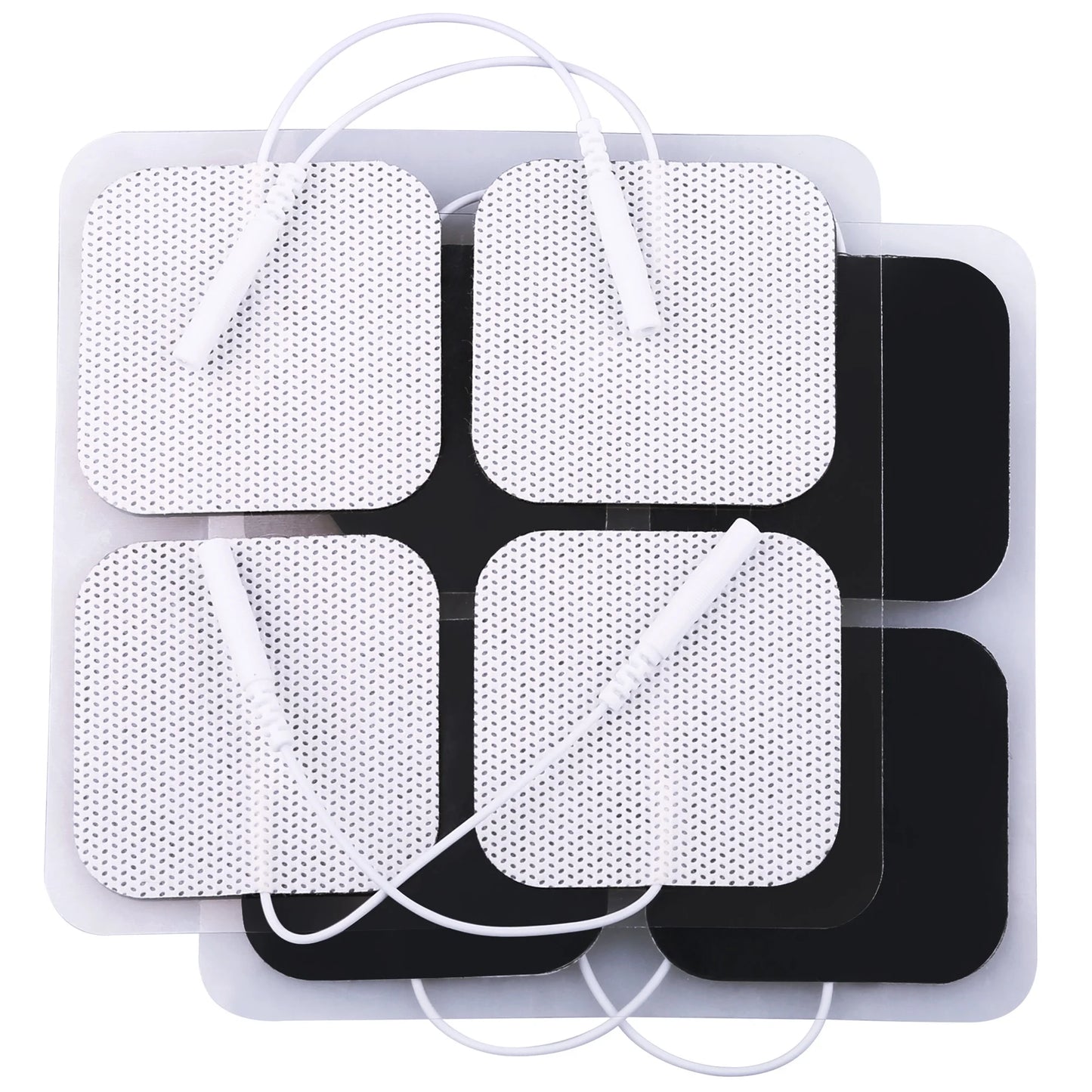 40Pcs TENS Unit Electrode Pads, 2"X2" Reusable Adhesive TENS Unit Replacement Pads,2Mm Pin